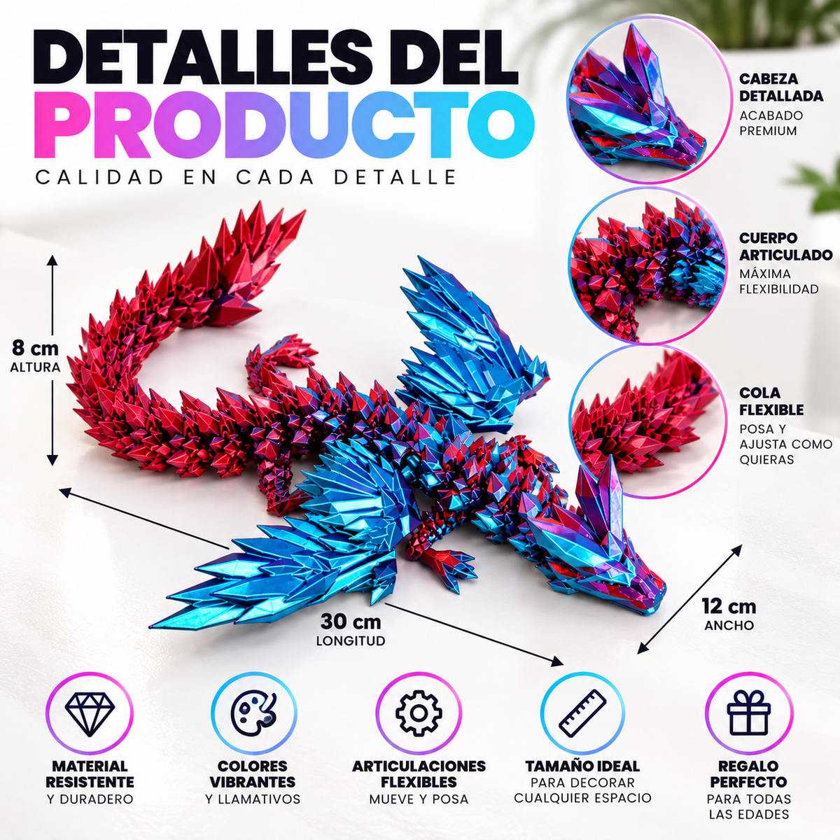 Dragón Articulado Cromático
